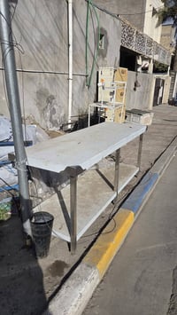 ميز ستيل • ٢٠٠×٧٠ • منقلة ٢٠٠×٢٥