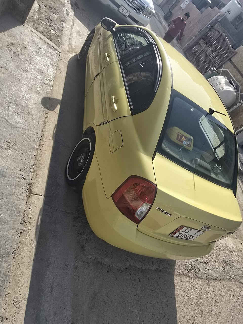 سلام عليكم  اكسنت  مقدس شركه عامه  موديل  11. سياره حلوه مثل ما وضحه بل صور محرك كير شادهن جديد  تبريد مضوه كامله هم جديده تخم تاير   سياره جاهزه    سياره بسمي  تحويل ثاني يوم  بيه ملحضات صبغ   بكاني الزعفرانية  رقم هاتف( ***********)
