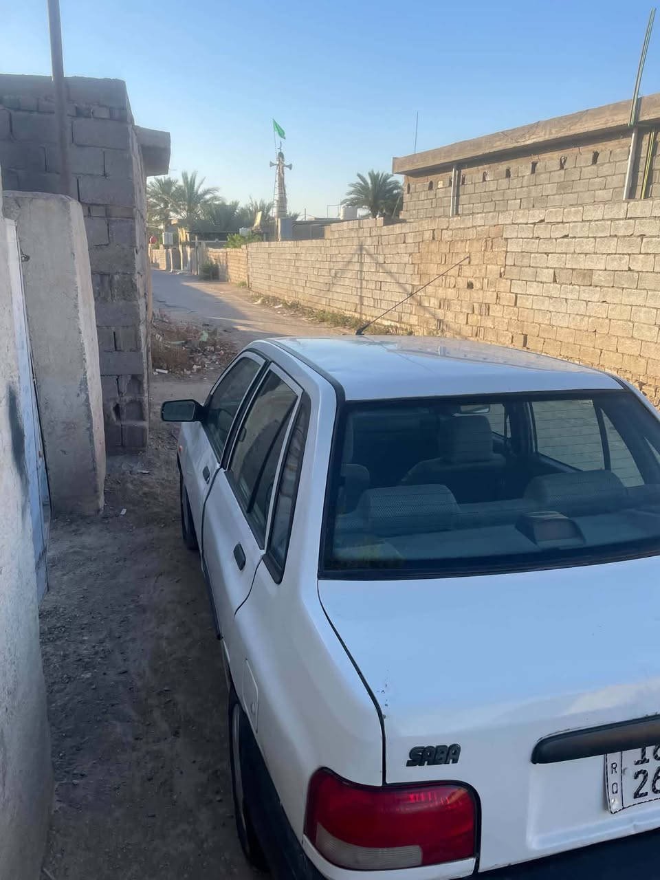 سلام  عليكم سياره سايبا موديل 10سياره حلوه بيه ضربه بل جملغ لوره بيه صبغ قطعتين ومكينه بيه شويه بخار وكير وتبريد مكفول تخم تاير جديد وتوشمه مال كوستر سعر 30وبيه مجال 
مكان بغداد محموديه 
رقم تليفون
***********
***********
