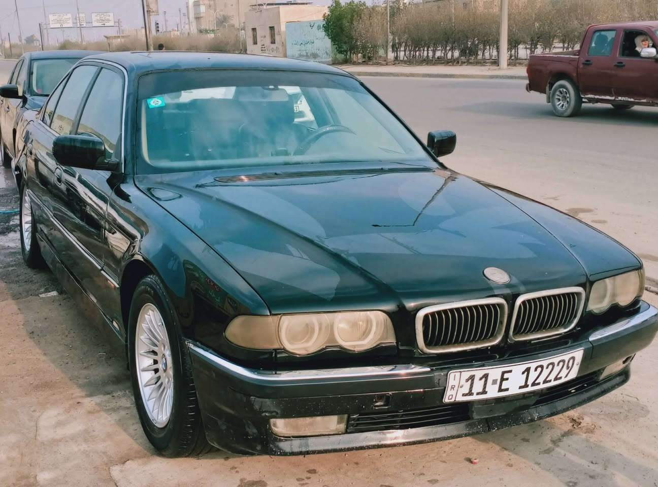 BMW740I سيارة جاهزة گير مكينه مكفوله تبريد صبغ عام فقط ***********
