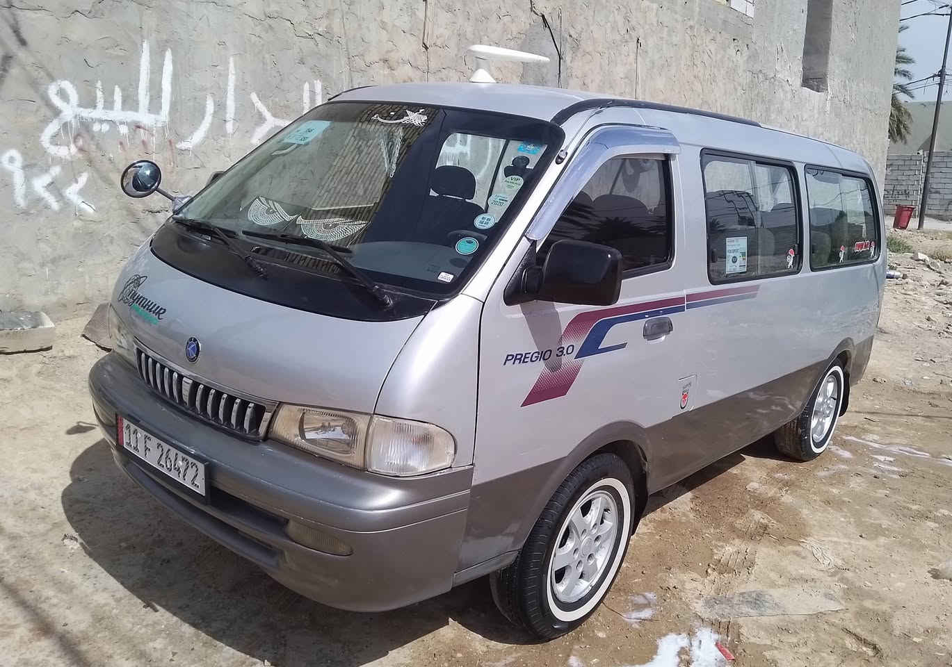 كيا بريجو موديل 2000
رقم بغداد انكليزي .. هزه مع سنوية جديدة 
لا يوجد أي نقوصات عدا المكينة بيها خيط بخار 

رقم الهاتف : ***********
