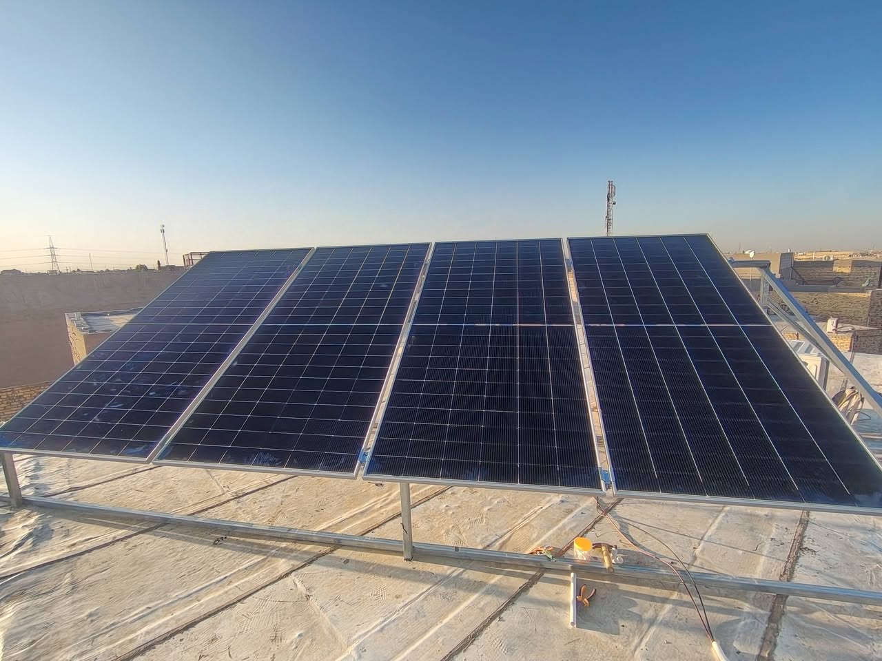 مستمرين بتجهيز منضومات الطاقه الشمسيه🌞 للحصول على (طاقه نضيفه وبيئه نضيفه 🌈🌿) 

تم تجهيز  منزل بمنضومه طاقه شمسيه ⚡⚡
بمقدار 8 نهاري +5 ليلي لمده 4ساعات 🌠
بالاعتماد على 
1- انفيرتر من ماركه فلستي 6kw   ضمان2سنه 
2-بطاريه من ماركه فلستي 5kwضمان 5 سنه
3-الواح ماركه جينكو 620w ضمان15سنه

للحجز و الاستفسار التواصل واتساب 
قسم الصيانة / ***********
قسم المبيعات/ ***********
سوق الطاقه الشمسيه في العراق 
الطاقه الشمسيه في كربلاء وبابل  والنجف وتجارة السيارات الكهربائية EV Cars 
منظومات الطاقه الشمسيه (العاكسات)في ديالى 🍊وجميع محافظات العراق
