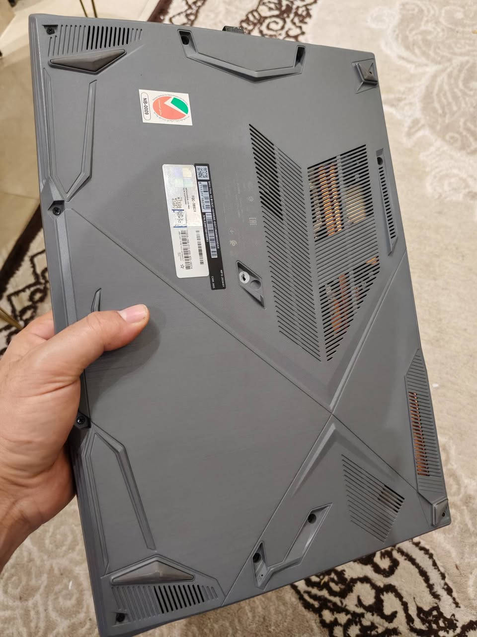 لابتوب ألعاب MSI 🔥  استخدام قليل جدا نضافة 100%

لابتوب قوي ونظيف جداً، مناسب للألعاب القوية والتصميم والبرامج الهندسية.

💻 المواصفات:

• الموديل: MSI Thin 15

• المعالج: Intel Core i7 الجيل 13 (i7-13620H)

• الرام: 32 GB RAM

• التخزين: 512 GB SSD (المتاح تقريباً 477GB)

• كرت الشاشةNVIDIA GeForce RTX3050

• الشاشة: 15.6 إنج عالية الدقة

• لوحة مفاتيح بإضاءة

• النظام: Windows 11

• الحالة: نظيف جداً ويعمل بكفاءة عالية

🎮 مناسب للألعاب مثل PUBG و Warzone وبرامج التصميم والمونتاج. السعر جدا مناسب 950 مع مجال قليل 
للتواصل متواجد وتساب او اتصال على رقم *********** / ***********
