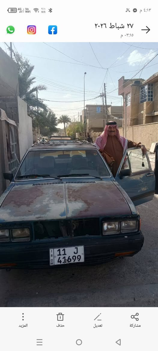 للبيع برازيلي محرك وكير جدد ابلادي تخم تاير رقم بغداد انكليزي موديل 1986السعر35بيهةمجال***********
