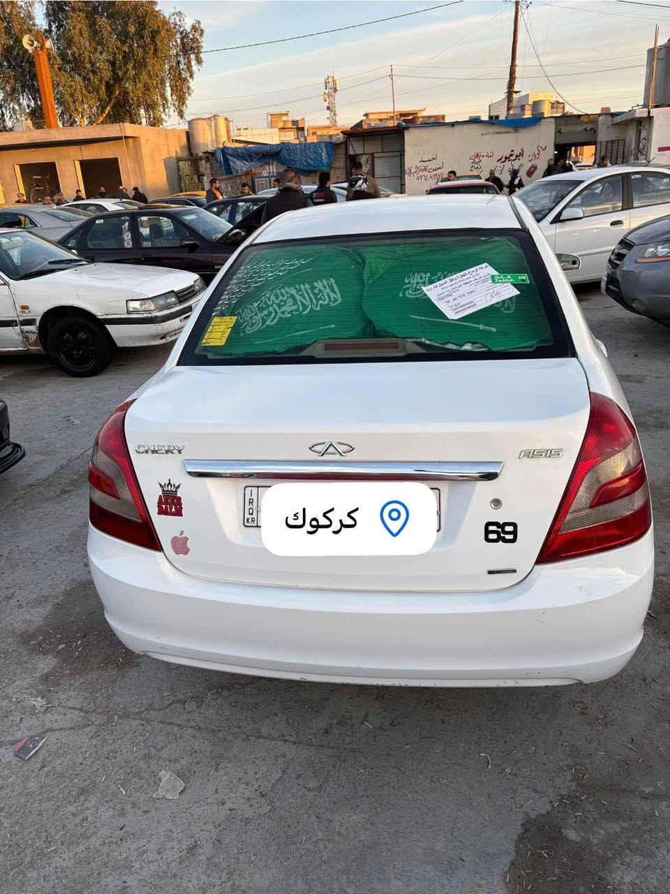 من رخصت ادمن
شيري 2013كلين تايتل 
ماشي 97الف 
سنويه رقم جديد 
كوبون بانزين بي 
سياره من دعاميه للدعاميه مابيها صبغ 
مكان واحد بي تعديل صغير 
سياره تبريد تتفيه صدر امامي خلفي جديد 
تايرات بطاريه جديد خير من الله 
سياره مال بيت ماشالله عليها مابيها نواقص ابد 
رقم صاحب سياره 
***********
