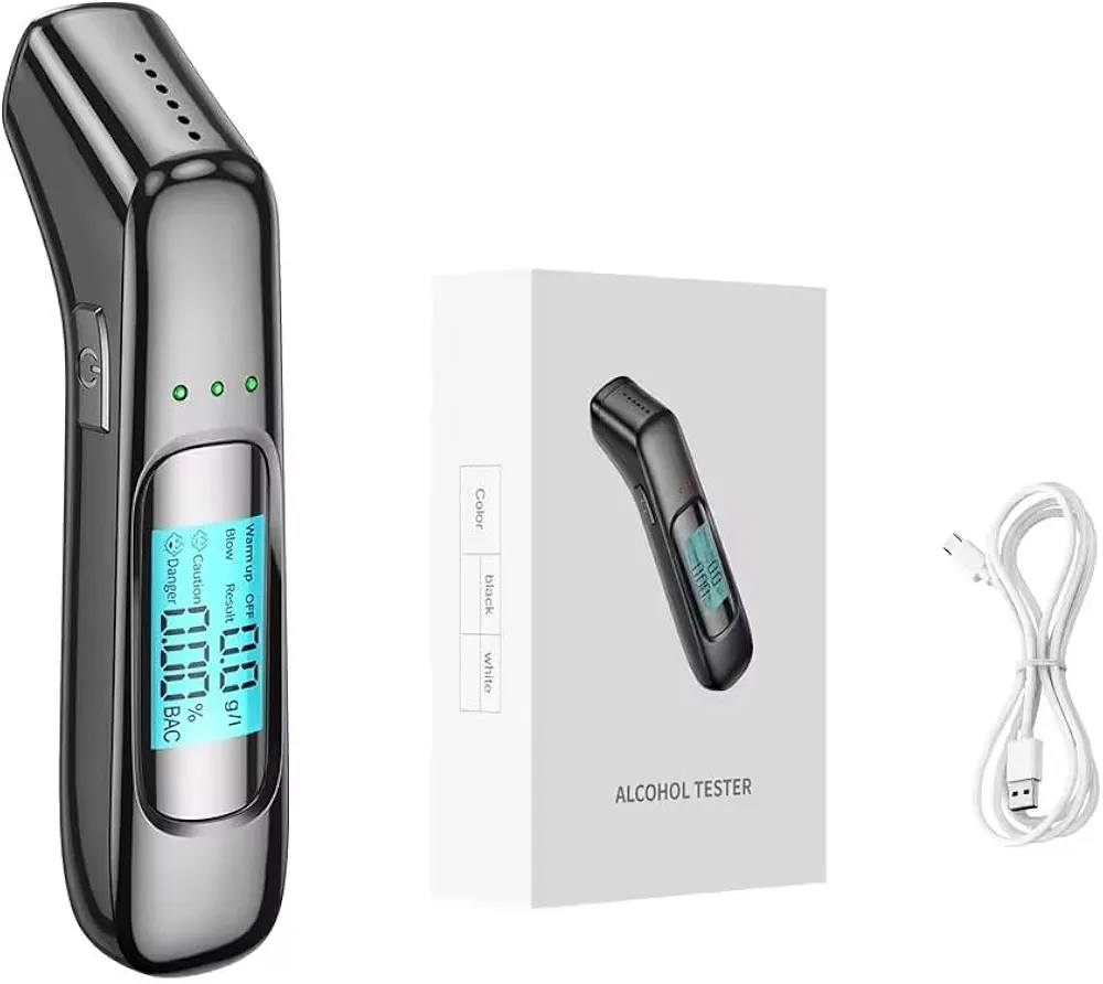 ٧ الف ع اول تم 
هذا الجهاز هو جهاز اختبار الكحول في التنفس (Alcohol Breath Tester). 

نوع الجهاز: جهاز قياس نسبة الكحول الرقمي المحمول.

طريقة الاستخدام: لا يحتاج إلى قطع فم، يتم النفخ مباشرة في الجهاز بعد فتح الغطاء المقاوم للغبار. 

الوقت: يتميز بوقت إحماء سريع يصل إلى 10 ثوانٍ. 

التصميم: صغير الحجم ومصمم للاستخدام الشخصي أو المنزلي. 

تنبيه: يرجى استخدامه بمسؤولية، حيث أن هذا الجهاز للقياس الشخصي وليس بديلاً عن الفحوصات المهنية أو القانونية.


**إذا كنت صاحب هذا الإعلان وتريد حذفه لأي سبب، رجاءا أرسل رسالة إلى الدعم الفني**