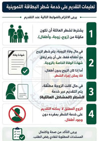شطر البطاقة التموينية • للمتزوجين • خدمة منزلية