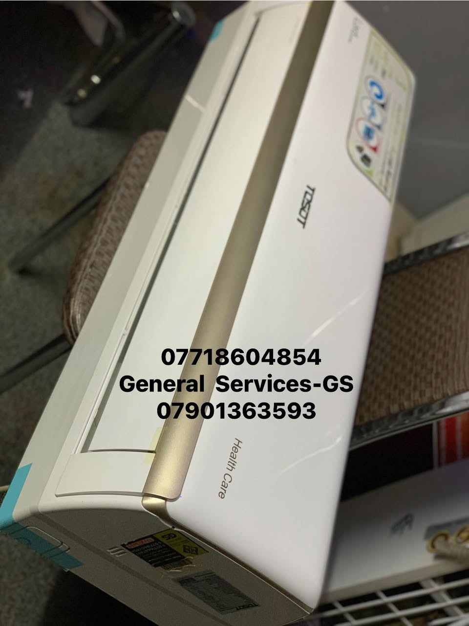 تتوفر أجهزة تبريد مستعملة للبيع 
من كافة الشركات والاحجام 
/‏TOSOT / MIDIEA / GREE / GENRAL/ AUX
مع النقل  + ألتنصيب +ضمان على الاجهزة 

تتوفر خدمة استبدال الجهاز 
العاطل بدل جهاز يعمل وبضمان 
تتوفر ايضاً جميع قطع غيار الاجهزة 
للأستفسار .

   ☎️. ***********
‏General  Services-GS
 ☎️. ***********
