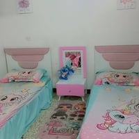 غرفة بناتي • سريرين • خشب كامل