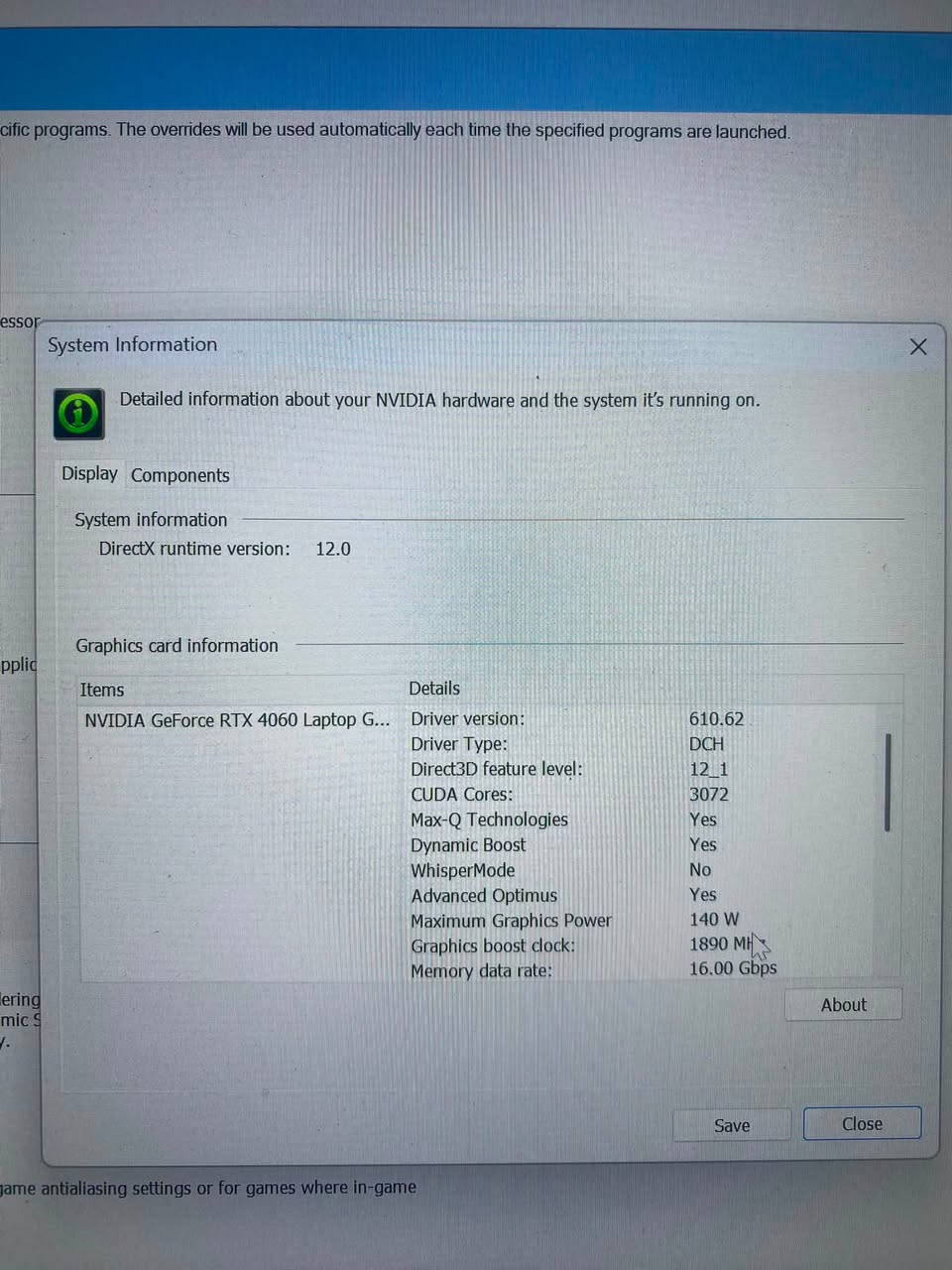 لابتوب لينوفو ليجن فايف
مواصفات
Rtx 4060 140TGP
i7 13650HX
16g ram ddr5 
512g 
شاشة 2.5k ١٦٥ هرتز
جهاز نظيف كامل ملحقات من شاحنه وماوس باد العيب الوحيد بس الزر الي ظاهر بالصوره ويكلف الفين دينار
السعر مليون ونص قفل قفل ربع دينار مابي
تواصل واتس 
***********
لحد يحرج نفسه ويجي يعامل ع سعر
