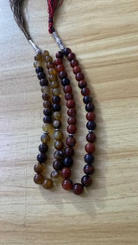 سبحة جزع • حبة عقيق • ٣٣ خرزة