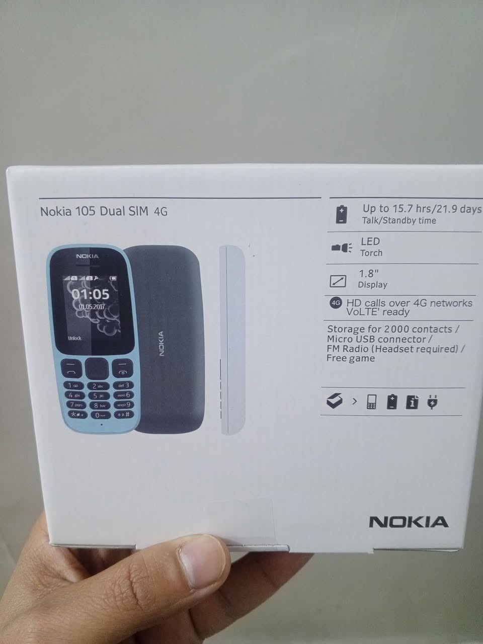 عرض  لفتره محدوده
موبايل نوكيا 105 مع ماكنه حلاقة شحن فرعونيه 
السعر 19 الف والتوصيل مجانا كل محافظات العراق 
 بطارية فائقه الكفائه شحن يبقى اكثر من خمسه أيام 
 دبل سيم كارت
شاشه ملونه
 لوحة مفاتيح متينه مقاومه للغبار والصدمات
 يحتوي على راديو fm
 بدون كاميرا
سارع بالحجز قبل انتهاء العرض
 اطلب الان للحجز راسل الصفحه  ارسل رقمك وعنوانك وباجر يوصلك
ملاحظة... يتوفر جميع موبايلات نوكيا داخل الصفحه باسعار مناسبه للاستفسار راسل الصفحه ..


**إذا كنت صاحب هذا الإعلان وتريد حذفه لأي سبب، رجاءا أرسل رسالة إلى الدعم الفني**