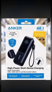 شاحن متنقل • باور بانك • بطارية متنقلة • بطارية احتياطية • 25000 ملي أ...