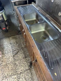 كاونتر 3 قطع طول مترين ونص سنك حوضين الكاونتر تفصال المنيوم ثكيل السعر...