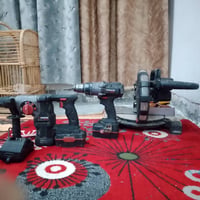 دريل همر دريل ابو لطوبه كتر وبطارية عد3 وشاحنه 07715296916