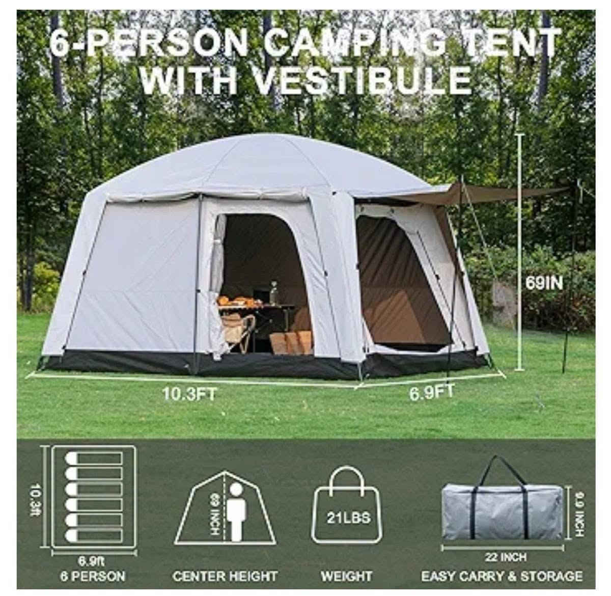 خيمه عائليه اربع فصول قماش مطري اصلي قياس الطول 3متر و10سانتيم والعرض 2متر و5سانتيم و ارتفاع 190سانتيم سعر 125  الف تحتوي على شبابيك ومضله وباب وناموسيه وكاع متصل مع الخيمه لتواصل عبر وتساب او مسنجر  ***********...........
