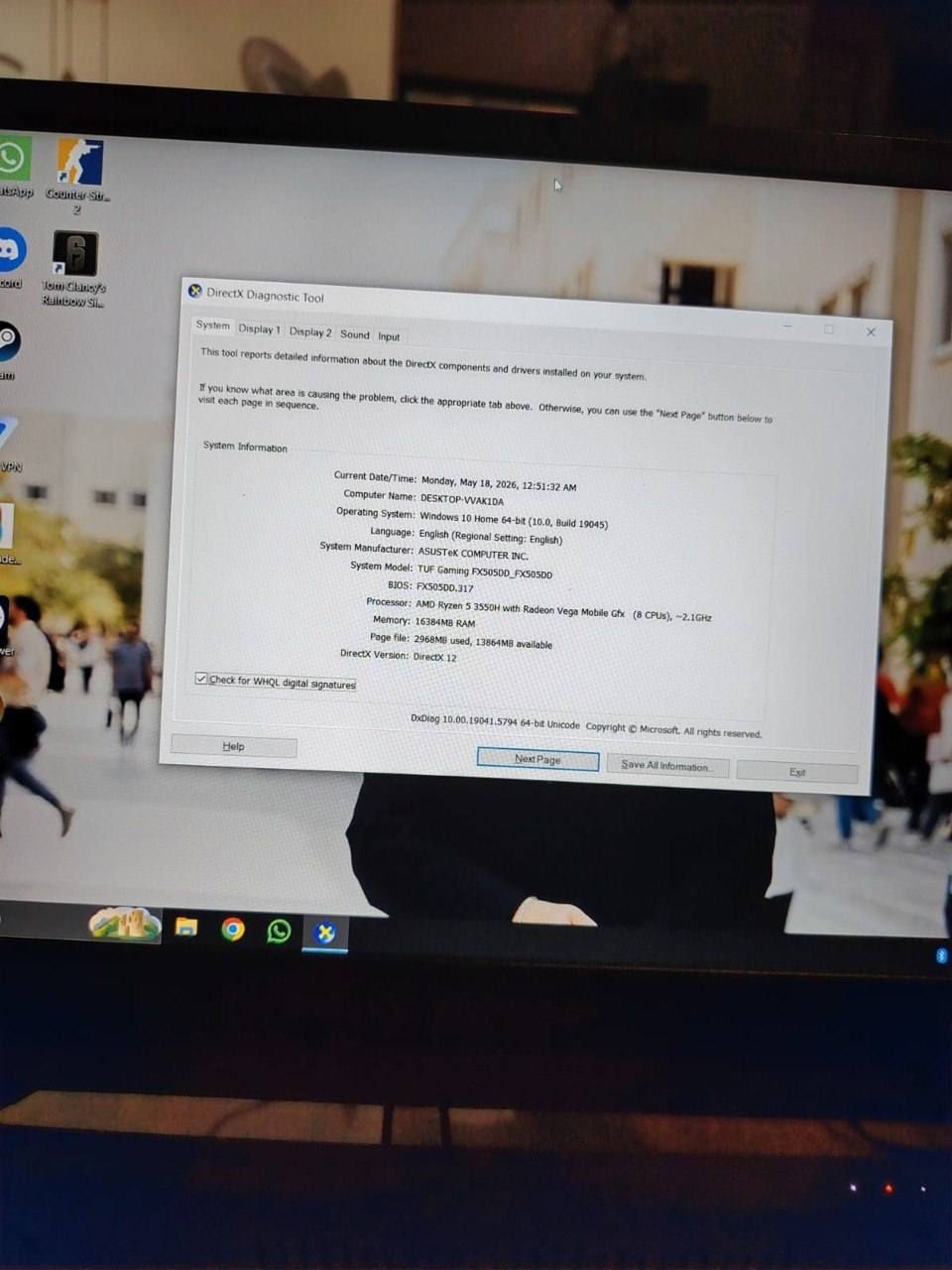 السلام عليكم حاسبه Asus مخصصه للكيمنك + تصاميم- جديده استخدام قليل السعر ٦٥٠ الف وبيها مجال بسيط للاستفسار *********** طه العنوان بغداد /الاسكان

