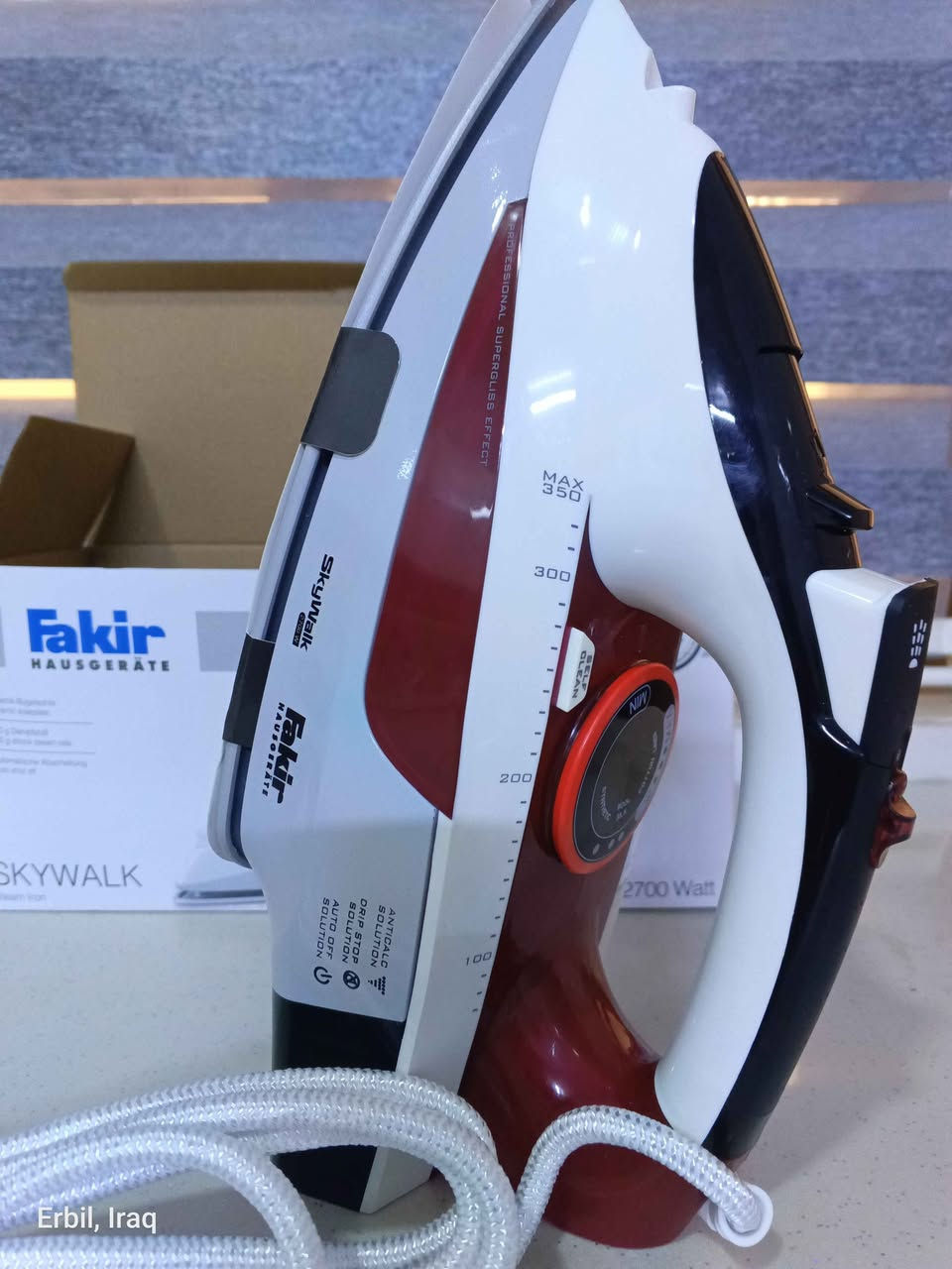 مکوی مارکە فکیر المرغوب و الاصلي به ضمان سنتين مكتوب عليه صناعة تركيه، جديد غير مستعمل سعره 50 الف امكانية التوصيل المنزلي أي مكان و مدينة. ما تشتري بماتين و يطلع صيني. أربيل, العراق


**إذا كنت صاحب هذا الإعلان وتريد حذفه لأي سبب، رجاءا أرسل رسالة إلى الدعم الفني**