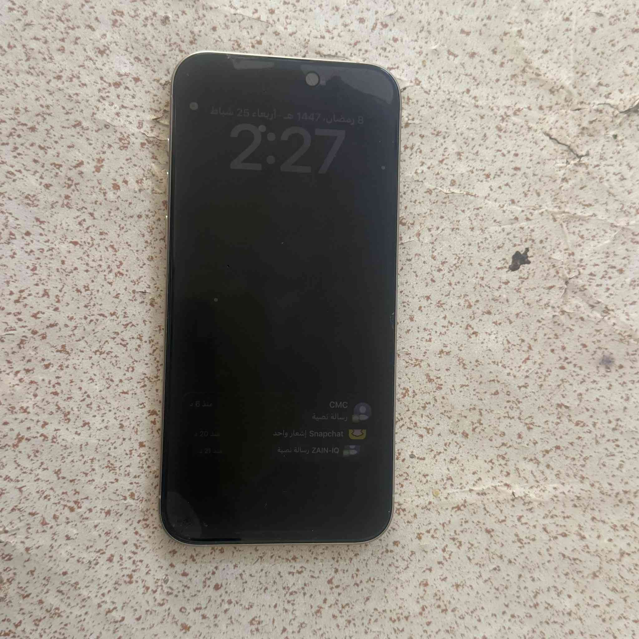 ‏سلام عليكم  ايفوان15 برو ماكس ذاكرة 256 بطارية 93 نظافة 100 عالمية الجهاز جديد وما به السعر مليون 100 وفي مجال بسيط حق جيتك رقم الهاتف *********** المكان مشتل حي رأسه مال المعلمين ￼
