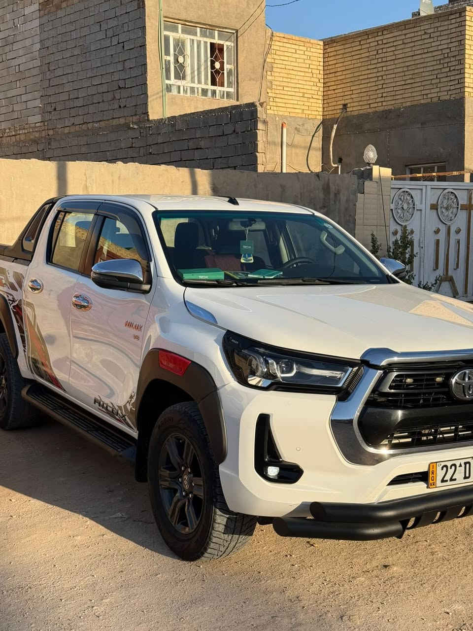 بيكم هايلوكس 2022 تي ار دي  TRD
فول مواصفات شركت ساز 
بصمه ابواب 
شاحن 
كشنات تدفئه تبريد 
قطعتين تبريد 
اشارة ترحيب 
بنيد جكات 
6سلندر 
شاشه كامره خلفيه 360درجه 
وباقي المواصفات المعروفه 
رقم اربيل باسمنه تحويل او وكاله
ماشيه 143الف 
السونار مرفق بالمنشور 
سنويه جديده لل27
السعر المطلوب 310 وبيهه مجال بسيط

***********
