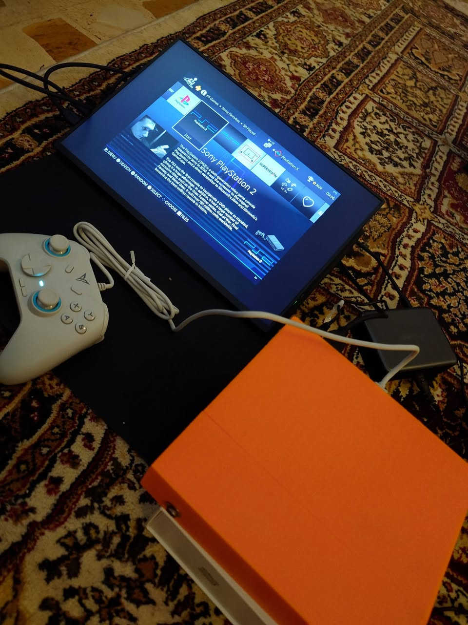 السلام عليكم
جهاز العاب 
يحتوي محاكيات 
Ps2 
Xbox 
Psp 
Ps1 
Windows 
Siga 
Atari 
Nintindo 
والباقي موضح بلصور 
يحتوي 70 الف لعبه 
تخزين الجهاز 500 كيكا 
الجهاز + شاحنه + جويستك flydigi


**إذا كنت صاحب هذا الإعلان وتريد حذفه لأي سبب، رجاءا أرسل رسالة إلى الدعم الفني**