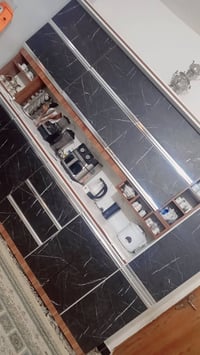 كاونتر تفصال تركي • ٣م • سنك مرمر متر ونص