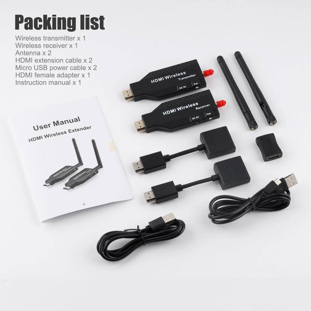 موجود
Wireless 50m Single Antenna 5.8G Wireless
 Transmission HDMI Extender
توصيل كل محافظات


**إذا كنت صاحب هذا الإعلان وتريد حذفه لأي سبب، رجاءا أرسل رسالة إلى الدعم الفني**