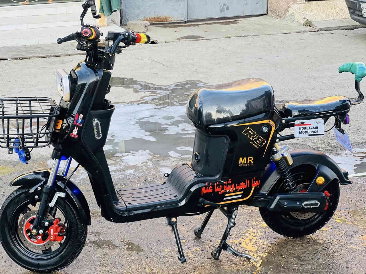 سلام عليكم اخوان دراجه R8 المرغوب والمعروف بسوك مستخدم شهرين فقط تجي تشوفو كدام عينك احله من الصور 5 بطاريات 32امبير شرط كلشي احمل بيها سرعتها 109 عقل رياضي تجي تشغل وتمشي العنوان موصل حي الاخاء سعر 425 بيها مجال  ***********
