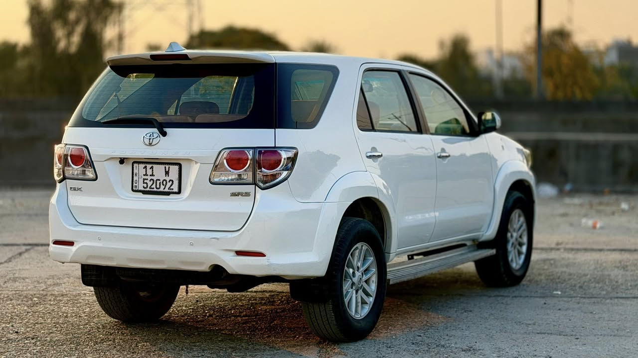 بيع او مراوس
تويوتا فورتنشر 2013  باسمي رقم بغداد تحويل مباشر
 مكينة 2700 vvt مكفولة من الصبغ ٧ راكب مكينة و كير كهربائيات , حساسات و تحكمات كامل 3 قطع تبريد

العنوان ديالى بعقوبة
***********
