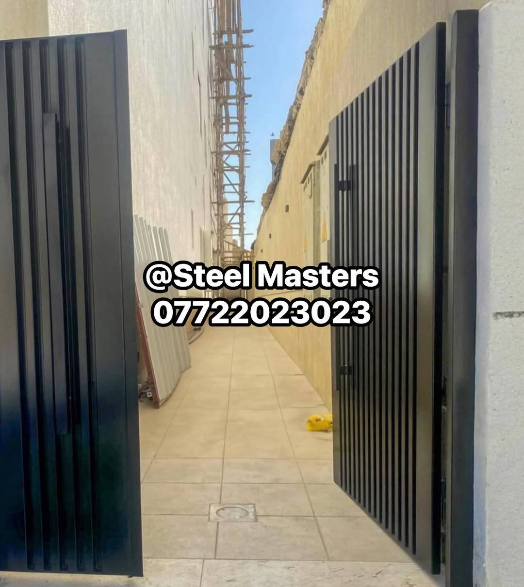 🛑نقدا & بالتقسيط 
ورشة Steel Masters لأعمال الحدادة 

تنفيذ وتوريد باب حديد تشكيل 

✅ تصميم عصري يناسب جميع المداخل 
✅ خامات حديد عالية الجودة   
✅ تنفيذ دقيق وتشطيب احترافي لضمان افضل النتائج 

📐 تصميم عملي  _ متين وامن متناسق مع الواجهات الحديثة 

تنفيذ فعلي من ورشة #steel_masters

📍 للتواصل والاستفسار:
+964 ***********
العراق_بغداد
