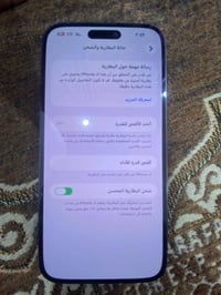 ايفون ١٤ برو ماكس دبل شريحه ذاكره ٢٥٦ مبدل شاشه وبطاريه أصليات فيس ايد...