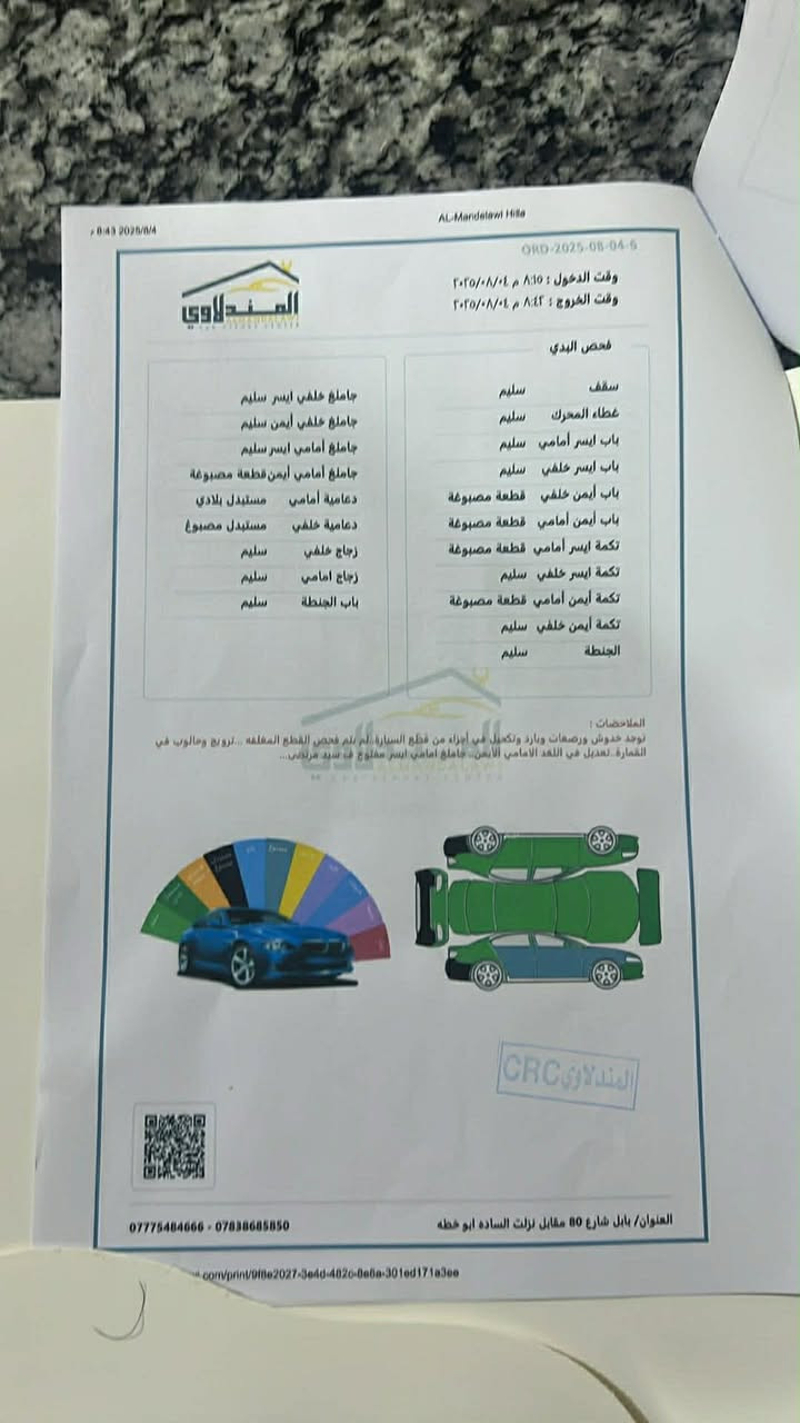 السلام عليكم سوناتا ٢٠١١ رقم بغداد باسمي رايده ب٨٩ مجال بصيط وكلشي موضح بالسونار متواجد ***********
