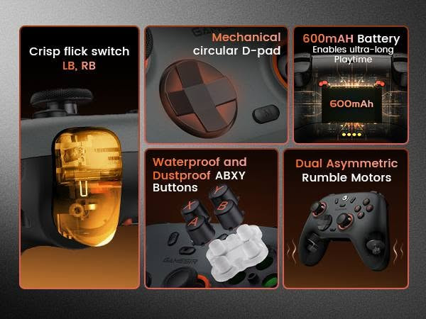 سعر ٢٥
                  وحدة تحكم ألعاب GameSir Nova Lite اللاسلكية باللون الأرجواني مزودة بتقنية Hall Effect في عصي التحكم لمنع الانجراف.تتميز بـ اتصال ثلاثي الأوضاع (بلوتوث، دونجل 2.4 جيجاهرتز، كابل USB-C) متوافقة مع أجهزة الكمبيوتر الشخصي، وSwitch، وSteam Deck، والأجهزة المحمولة.تحتوي على أزرار قابلة للبرمجة، ووظيفة Turbo، ومحركات اهتزاز مزدوجة لتجربة


**إذا كنت صاحب هذا الإعلان وتريد حذفه لأي سبب، رجاءا أرسل رسالة إلى الدعم الفني**