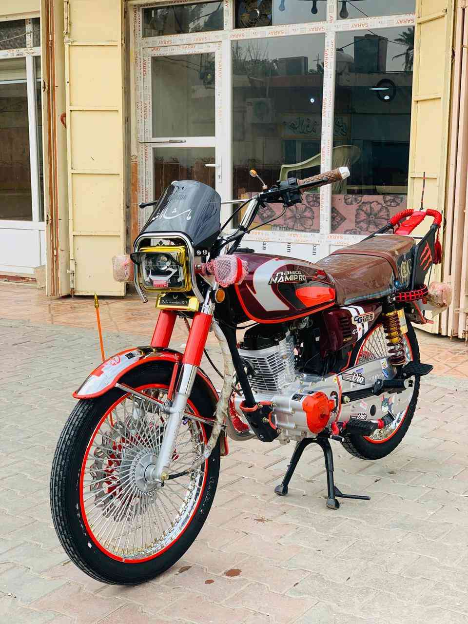 سلام عليكم ماطور نامي برو محسن محرك قطاس دبل غاز خلفي امامي دراجة ما تصرف عليهة  ربع دراجة اخت الصفر  كفالة عامة سعر 750 وبيهة مجال قليل مكان سعدية رقم ***********
