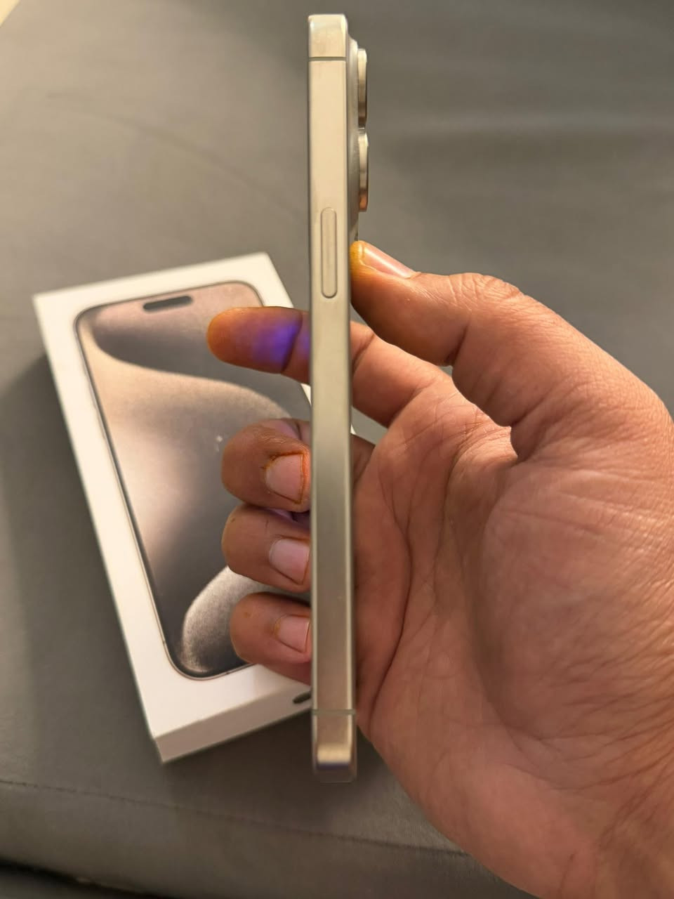 ايفون 15برو ماكس دبل سيم كارت ذاكره256بطاريه 91‎%‎جهاز اخو جديد زلغ واحد مابي وتر بروف اصلي لا مفتوح ولا مصلح فحص حاسبه كوله نورمل ملحقات كامله
سعر 1050 قفله من الاخير 
بغداد ***********
