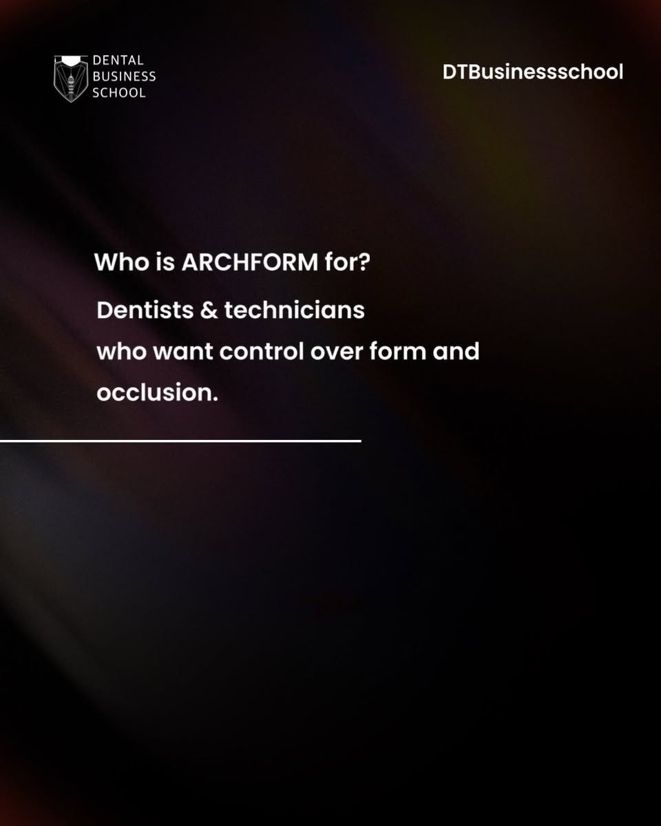 كُلشي بالمجال دا يتحول Digital
أجهزة، سوفتوير، وتقنيات متقدمة…

لكن بدون أساس صحيح
حتى أقوى الأجهزة
ما راح تنطي Outcomes قوية.

لهذا السبب صممنا
ARCHFORM Program

نبدأ من Form & Occlusion
ونحوّل التفكير من Manual Skills
إلى Digital Control – EXOCAD

Course 1 | Anterior Waxup & Aesthetics
📅 26–27 / 1 / 2026

Course 2 | Posterior Waxup & Occlusion
📅 29–30 / 1 / 2026

كل كورس مستقل بالكامل
ويمكن التسجيل به بشكل منفصل
أو حضور البرنامج كامل

📍Baghdad – Almansour

 المقاعد محدودة
للإستفسار والتسجيل عبر 
Telegram: @DTBusinessSchool 
WhatApp: ***********

https://www.instagram.com/dtbusinessschool?igsh=d2gyZGpuZHVjM3Zh&utm_source=qr
