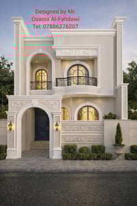 نقدم لكم نموذجاً استثنائياً يستغل المساحات الطولية بذكاء، مع واجهة تجم...