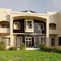 واجهة منزل في القائم من تصميمي  المهندس عمر العاني  لطلب التصاميم بالا...