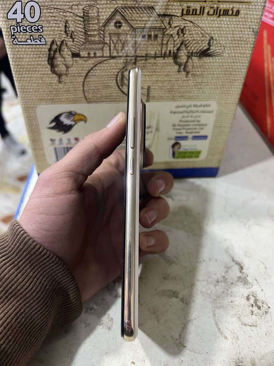 سلام عليكم ورحمة الله وبركاته عندي جهاز اللبيع ريلمي ١٤برو بلاس جهاز نضيف مكفول من كلشي سعره ٤٠٠الف مكاني بغداد هاذه رقمي ***********
