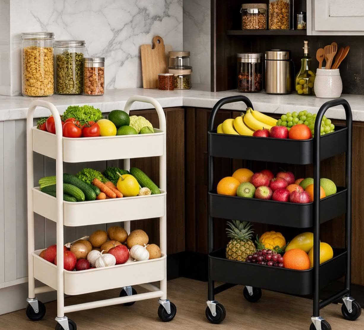 سلة تنظيم بثلاثة طوابق
مصنوعة من معدن مقاوم للصدأ
مزودة بعجلات لسهولة الحركة
تصميم عملي وأنيق يناسب المطبخ، الحمام وجميع المساحات
متوفرة بعدة ألوان
توصيل إلى جميع محافظات العراق
البيع جملة فقط

سعر و باقي تفاصل داخل القناة 
https://t.me/fathelss
او تواصل على الواتساب ***********
