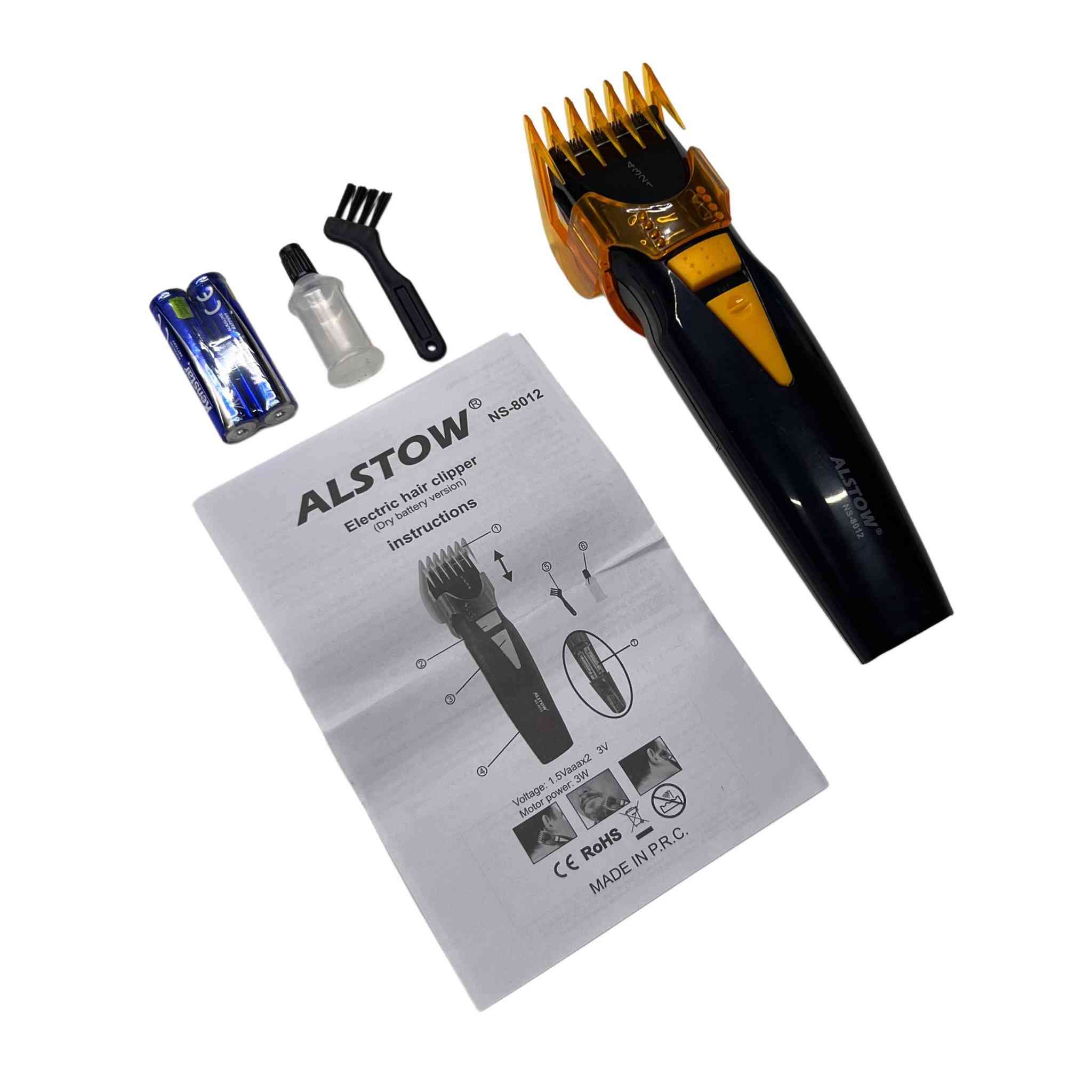 السعر 10شامل اجور التوصيل 
-ماكينة قص الشعر الكهربائية ALSTOW NS-8012 هي أداة للعناية الشخصية تعمل بالبطارية الجافة

. شفرة عالية الجودة: الشفرة مصنوعة من الفولاذ المقاوم للصدأ المستورد من اليابان، مما يوفر حافة حادة وعمر خدمة طويل.

. تشغيل بالبطارية: تعمل الماكينة ببطاريتي قلوية من نوع AAAx2 لتوفير الراحة والمرونة في الاستخدام.

. استخدام متعدد: التصميم مناسب لكل من الاستخدام المنزلي والتجاري.

. مفتاح تبديل: تحتوي على مفتاح تبديل بسيط لسهولة التشغيل.

- الملحقات: فرشاة تنظيف، عبوة زيت صغيرة، بطارية عدد 2

- الجهد: 1.5 فولت 2.3 فولت

- قوة المحرك: 3 واط

- تُعد خياراً عملياً لمن يبحث عن ماكينة حلاقة موثوقة ومحمولة.


**إذا كنت صاحب هذا الإعلان وتريد حذفه لأي سبب، رجاءا أرسل رسالة إلى الدعم الفني**