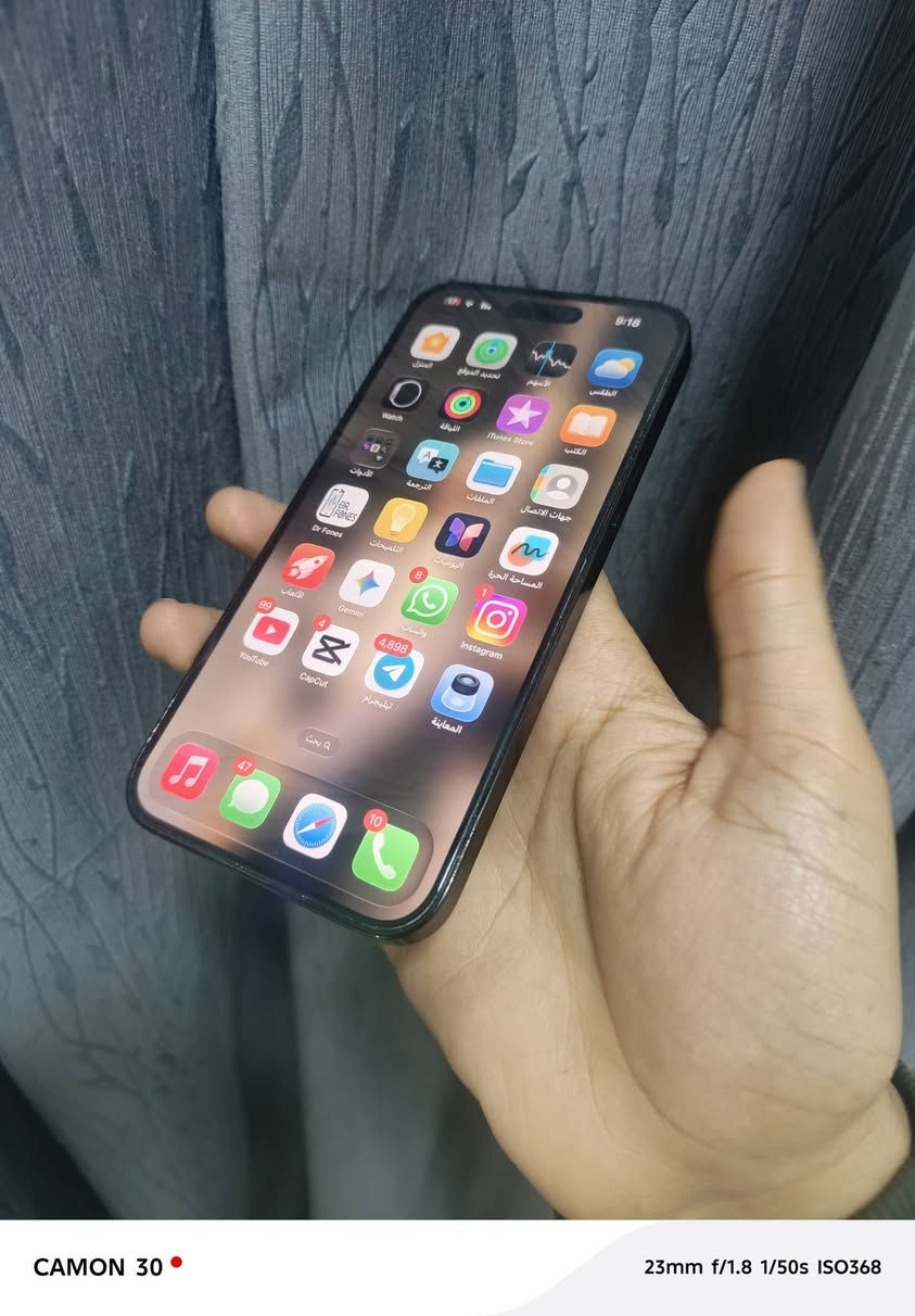 السلام عليكم للبيع ايفون ١٤ برو ماكس اسود ذاكره ١ تيرا  
بطاريه ٨٥
التلفون مكفول 
خطين التلفون عنوان نجف حي النداء السعر مليون و١٠٠ لتواصل ***********
