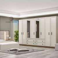 طقم ٧ قطع • ميز تواليت ١٣٠سم • سرير مخزن