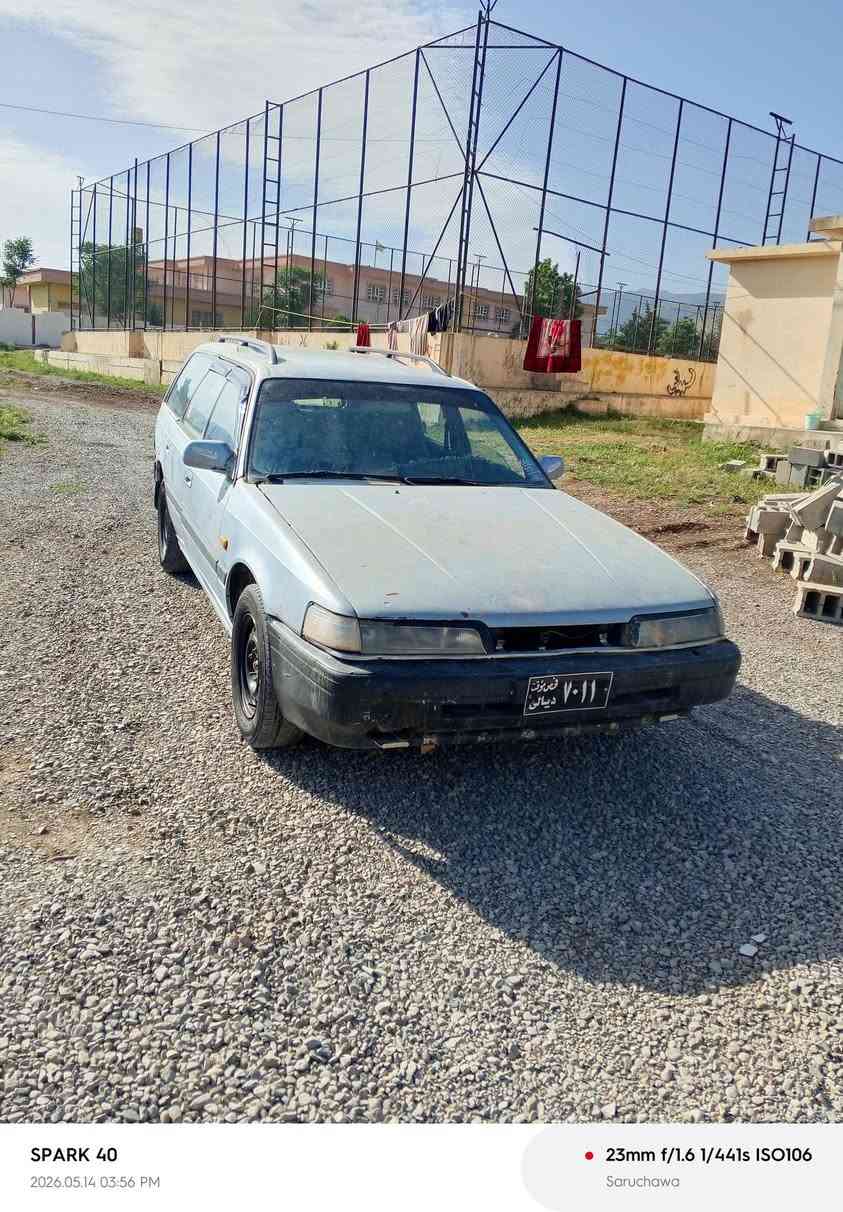 بەناوی خودا گەورە 
مازدە ستیشن
مۆدیل1991
کۆدی بۆکراوە 
مالە کە خاوینە
مەکینەی کەمیک دوکەلی هەیە
کارەبای مەزبوتە 
ئی مالی فەقیرە 
نرخی 13قوفل
ژ.م***********
فایبەری  یان وەتس ئاپ 
رانیە دەورو بەری

