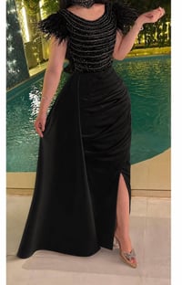 فستان سهرة • أسود • مقاس ٤٠