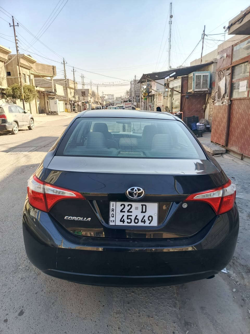 🚗 للبيع – تويوتا كورولا 2015
رقم جديد اربيل 
سنوية جديدة باسمي 
🔹 استيراد أمريكي 
🔹 مكينة 1800 سي سي (1.8L)
🔹 تحكم ستيرن (أزرار على الدركسون)
🔹 الضرر موضح بالصور وبكل وضوح
🔹 السيارة تمشي وما عليها مشاكل تشغيل
💰 السعر: 125
📸 الصور مرفقة
📍 المعاينة على الطبيعة متاحة
📞 للتواصل: خاص / ***********
العنوان بغداد  المهدية الثانية يم جسر صدام
