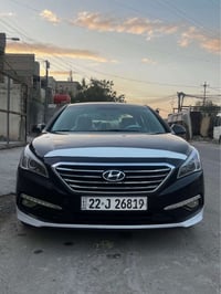 سوناتا 2016 سياره نضيفه ماشيه 100  حادثه ربع لبنيد راجع نفسه  ونص لباب...