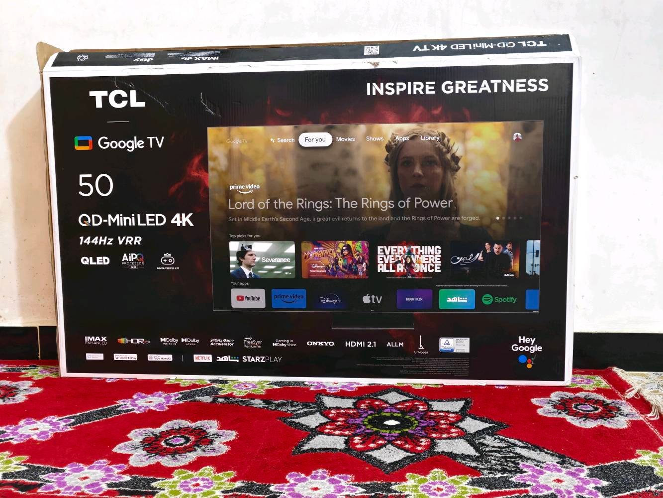 تلفزيون tcl c755 حجم 50 mnlid النظافة 100% ريمونتات ثنين قاعدة وسطية مالته كلشي وكارتون وكرتن ضمان اخر اصدار للبيع السعر 575 قفل مكاني بغداد اي استفسار عالرقم ***********