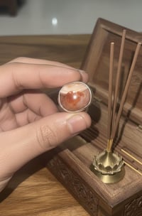 عقيق سليماني • خاتم فضة • البصرة