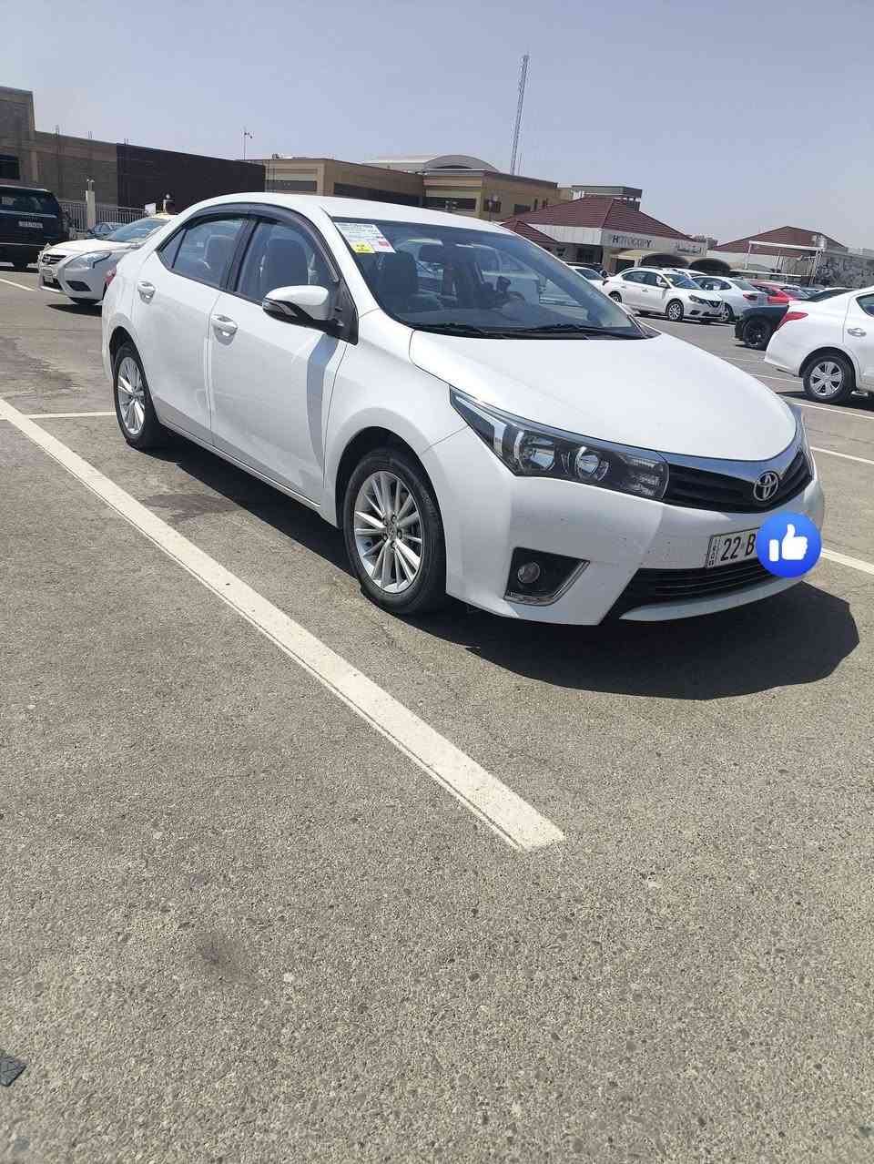 الي يدور نظيف فقط
كورلا موديل 16 كفالة من الصبغ و الشخط عدا الدعامية فقط
محرك 2000 نص فول
رقم اربيل باسمي شرط التحويل 
السونار موجود  تخم تاير باتري كل جديد
ملاحظة بيه رصعتين اصغار فقط
السعر ١٦٠
***********
